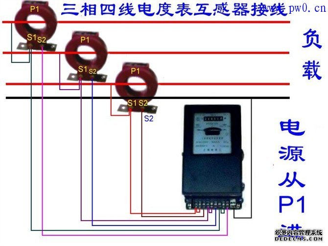 单相及三相四线电能表互感器接线图集