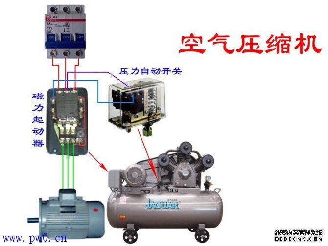 空气压缩机电气控制电路图