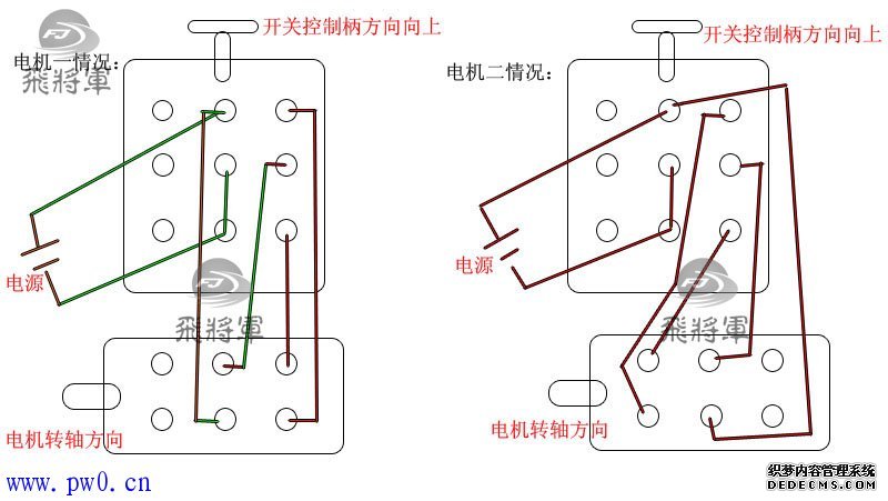 倒顺开关接线方法