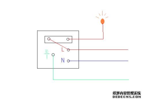 三孔插座接线图