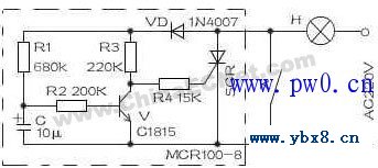 非常简单的延时照明灯