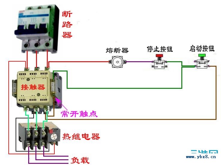 实用电路实物接线图