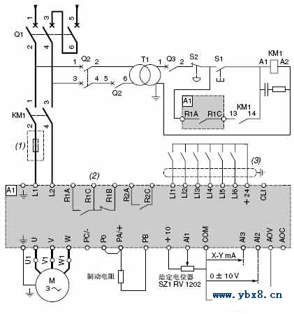 施耐德变频器接线图