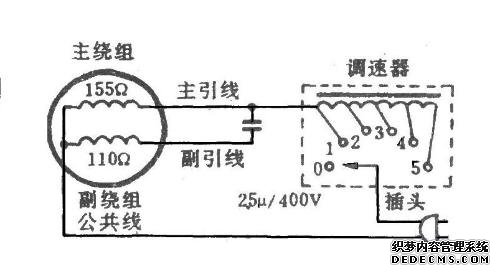 吊扇调速器接线图