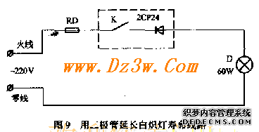 二极管延长白炽灯寿命