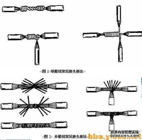 电线接头标准规范接法图解