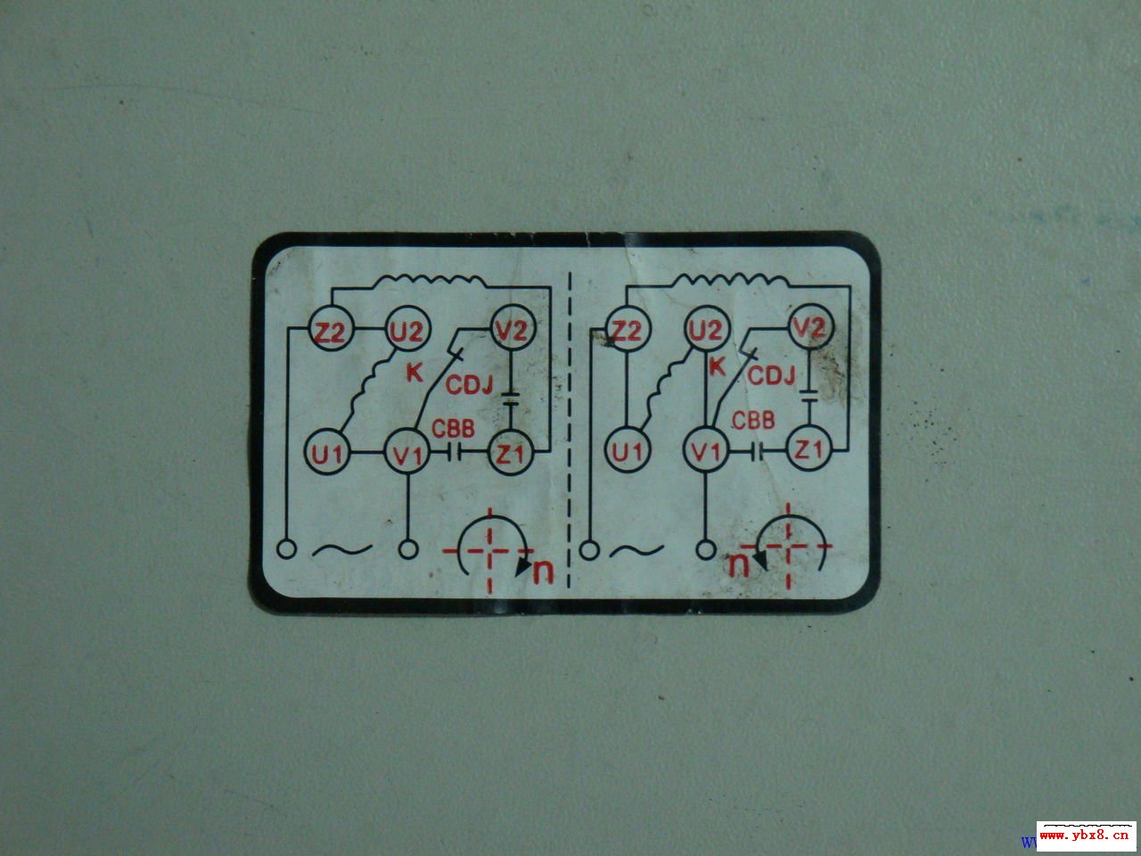 单相电机倒顺开关接线方法