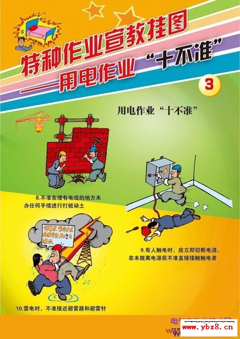 用电作业“十不准”宣传挂图