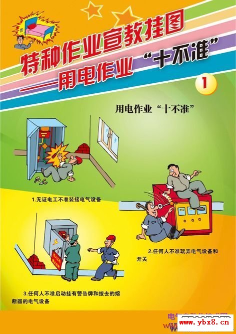 用电作业“十不准”宣传挂图