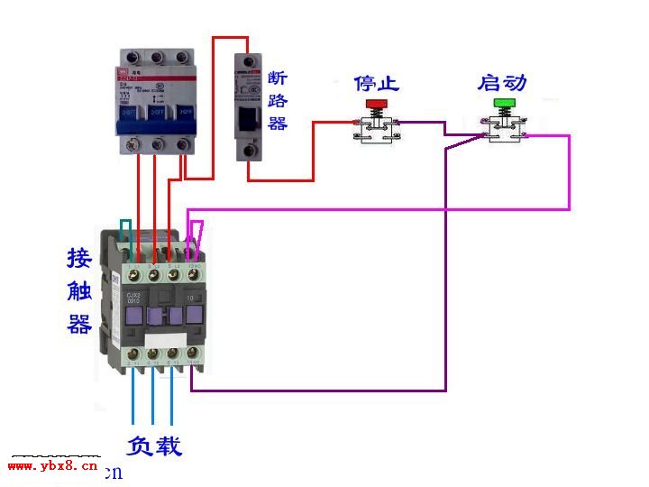 接触器接线