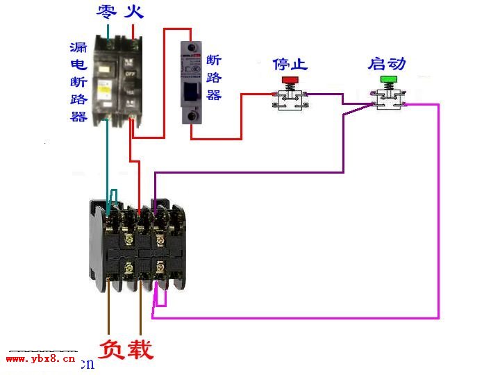 交流接触器接线