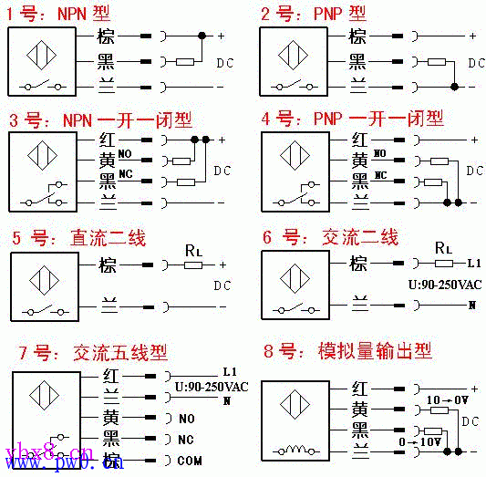 光电开关接线原理图