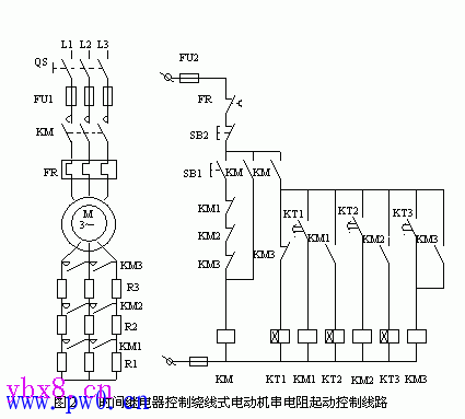 相绕线式异步电动机起动控制线路设计