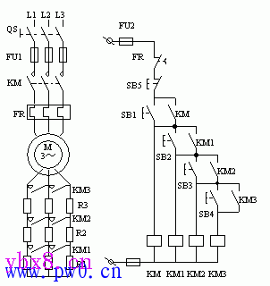 相绕线式异步电动机起动控制线路设计