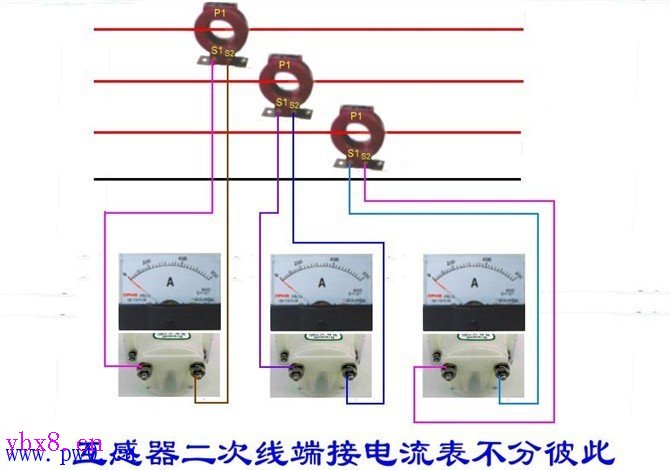 单相、三相电能表配互感器接线图