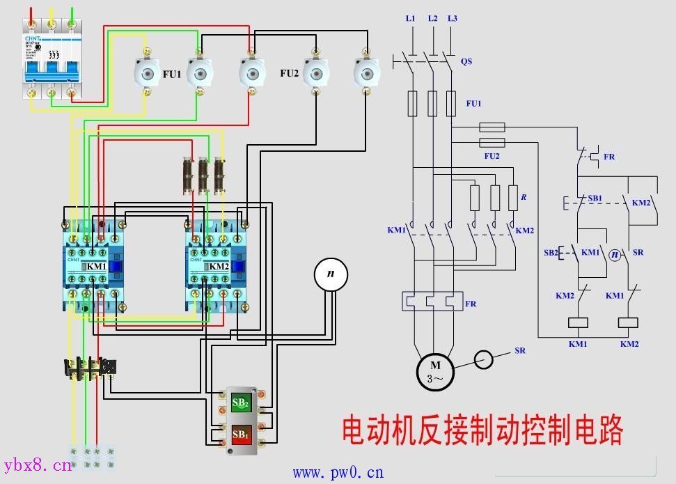 电动机反接制动控制电路