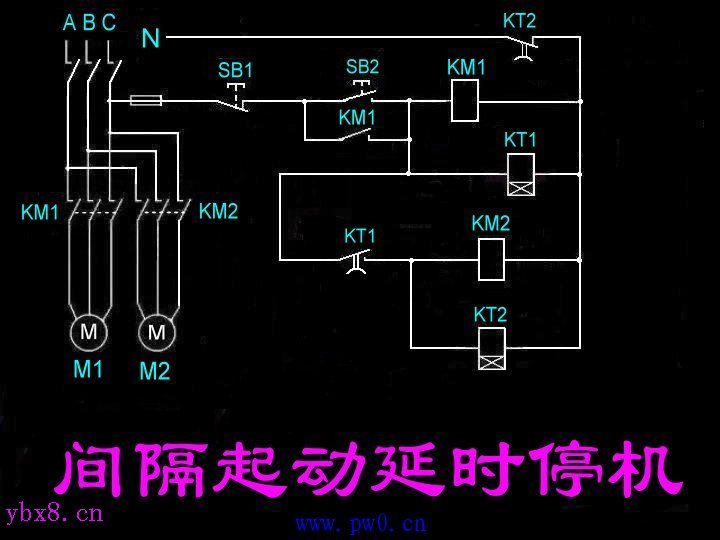 三相电动机自动启动电路图