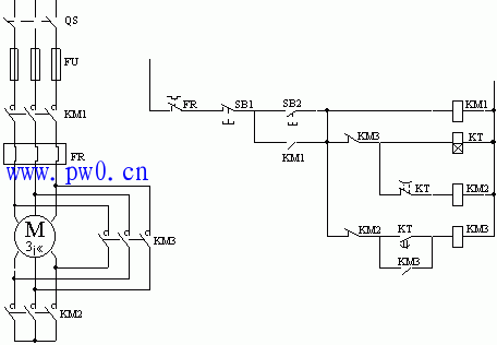 Y—△降压起动控制线路