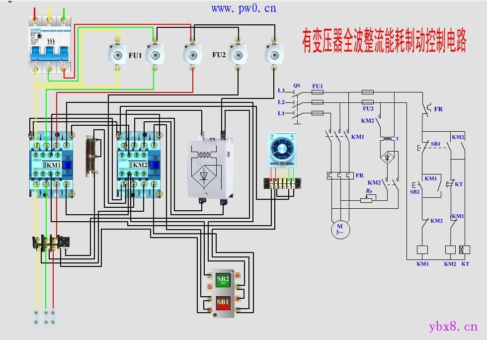 常用电动机控制接线图[实物接线 原理图]