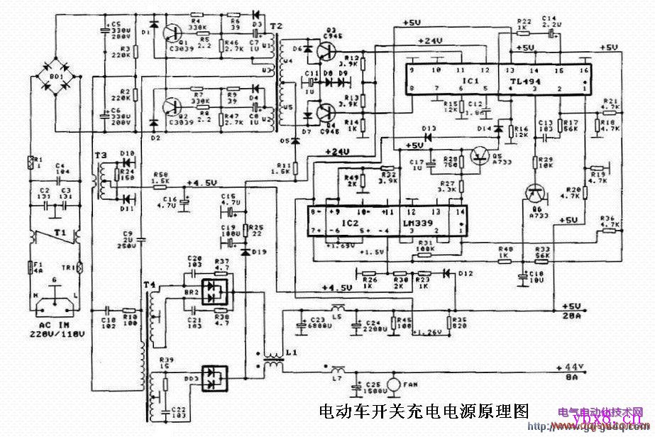 电动自行车电路图和充电器电路图