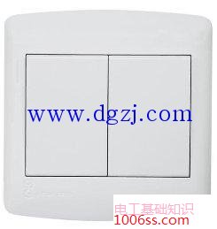 双联开关实物图及接线图