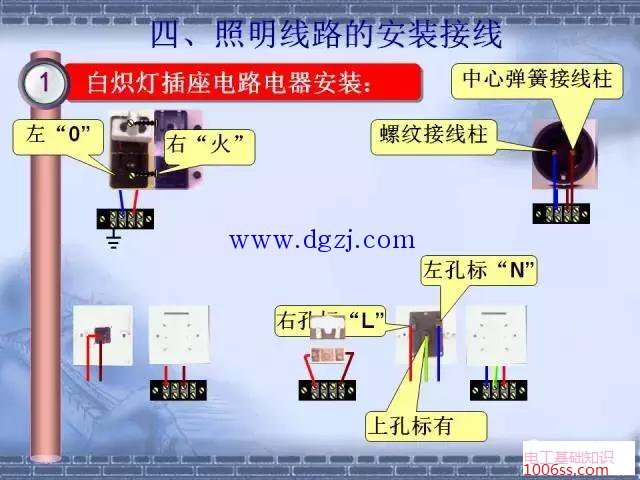 照明线路安装要求图解