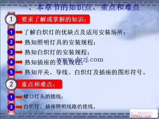 照明线路安装要求图解
