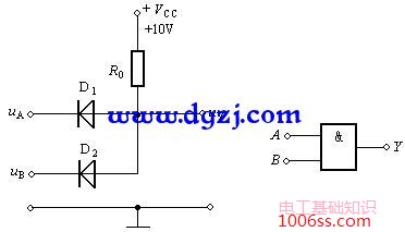 二极管与门电路原理图分析