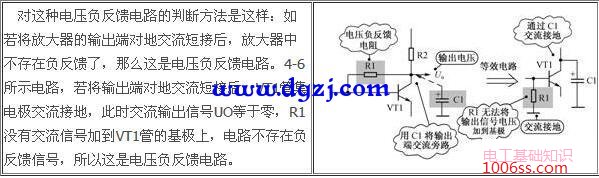 负反馈电路的四种类型及负反馈放大器工作原理