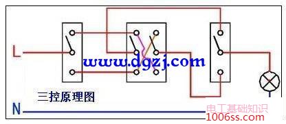 家用三联开关怎么接线?三联开关接线图解