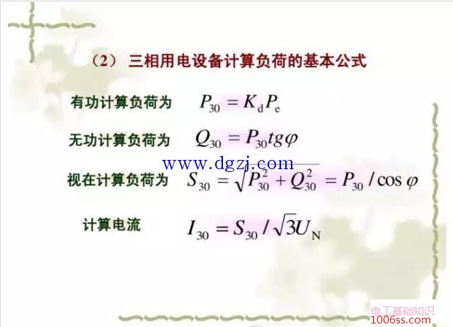 工厂用电负荷计算方法