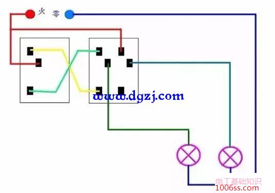 双联开关的原理是什么?双联开关的接法有几种