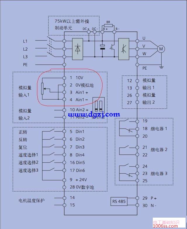 开关量液位调节浮球接线图解