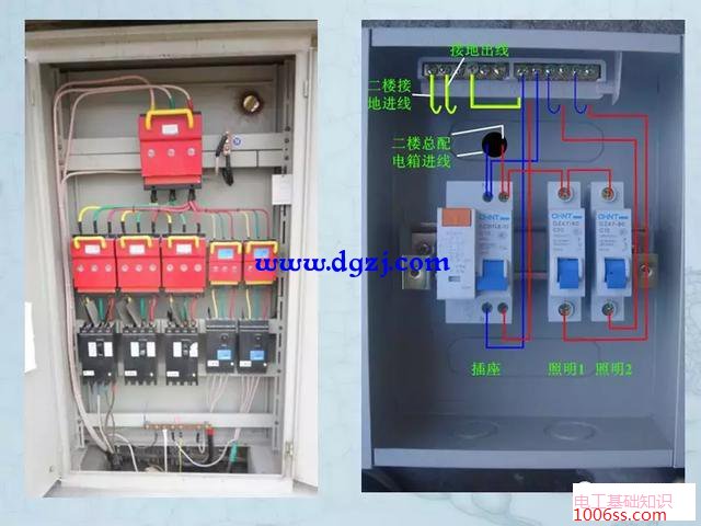 三相配电箱接线图讲解_配电箱控制柜接线图讲解