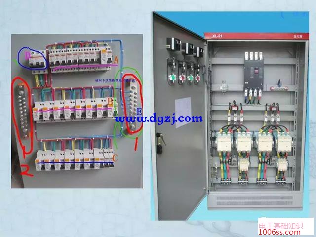 三相配电箱接线图讲解_配电箱控制柜接线图讲解