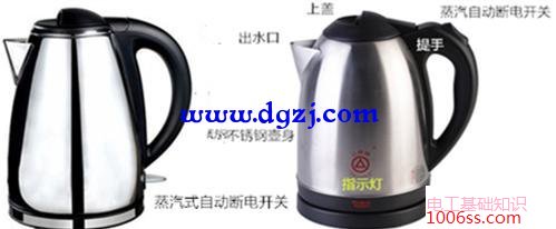电热水壶内部电路原理图及故障维修方法