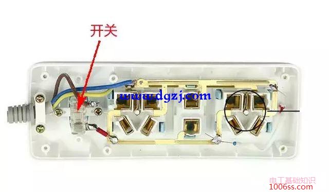 带开关插线板开关坏掉的维修方法