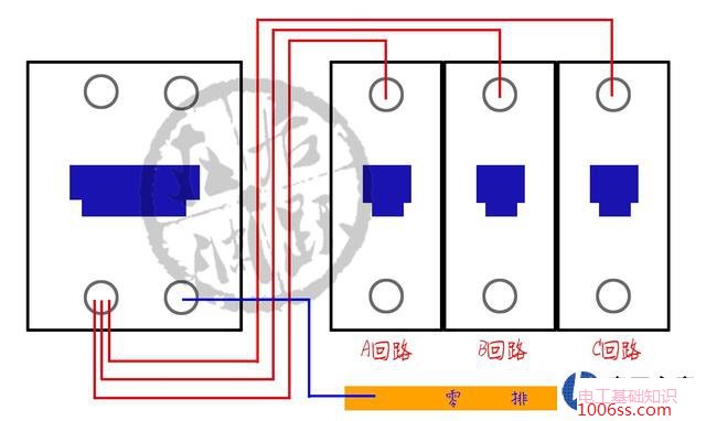 配电箱用1P空开还是2P和1P+N共用零线地线问题