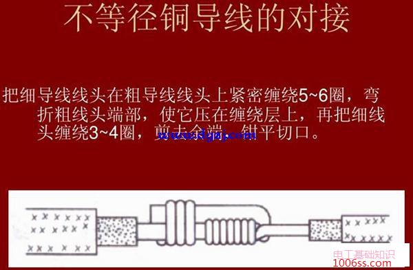 电线导线连接方法_电线接线缠绕方法_电线连接方法图解