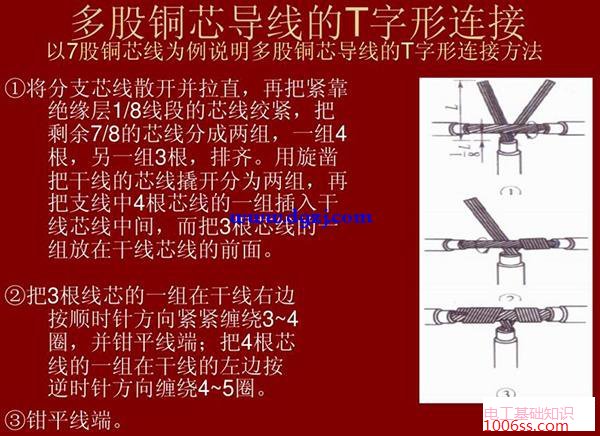 电线导线连接方法_电线接线缠绕方法_电线连接方法图解