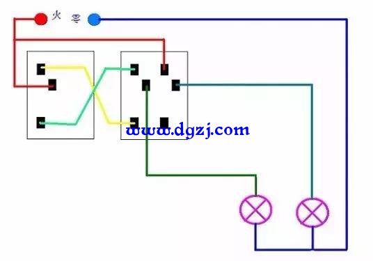 双联开关的原理是什么?双联开关的接法有几种