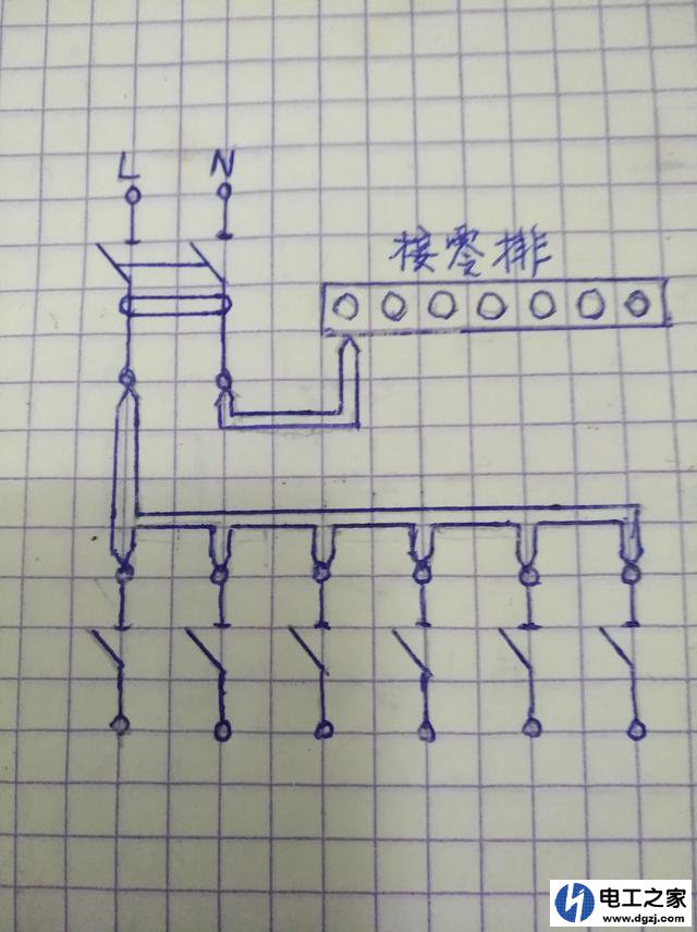 配电箱开关并线接法_家庭用配电箱接法