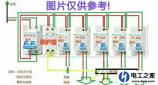 农村三层楼房明线布置方案