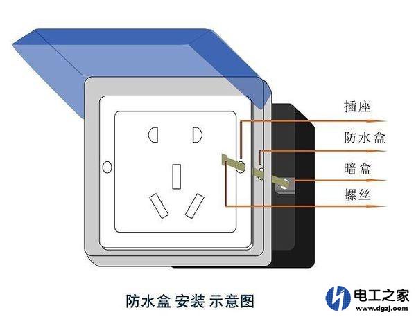 卫生间的防水插座盒怎么安装方法