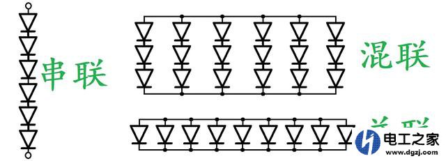 怎样使串联的led灯变成并联