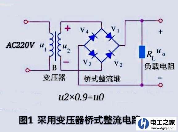 交流电经过整流桥输出电压计算方法