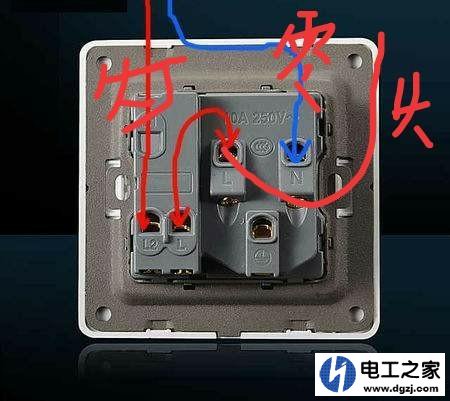 两根灯线一根火线怎么接一开五孔能不影响插座和灯的使用