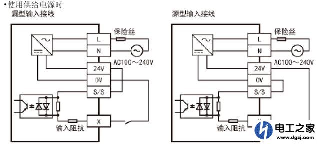PLC输入电源、输出电源和外部电源能并联使用吗