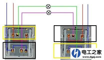 家里的双控双开开关怎么接比较好
