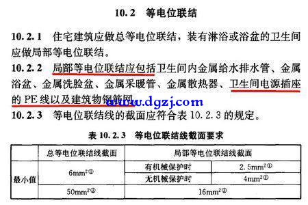 卫生间等电位端子需要连接的部位有哪些